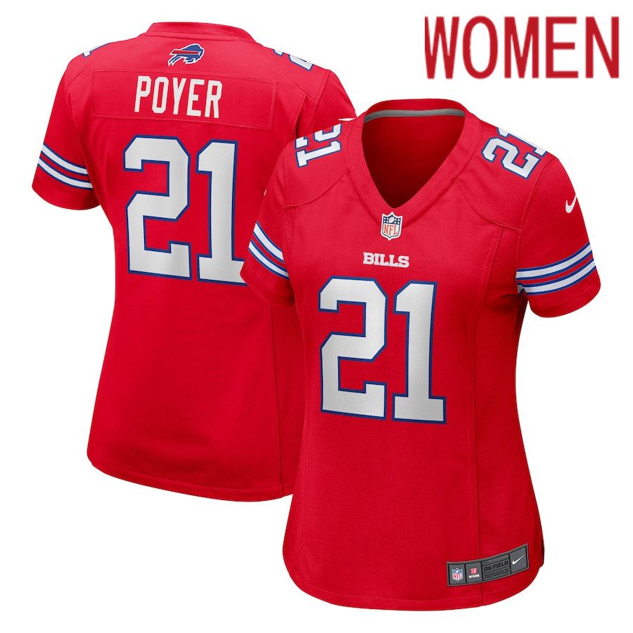 Women Buffalo Bills #21 Jordan Poyer Nike Red Player NFL Jersey